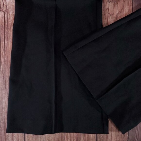 Spanx Womens Medium Petite The Perfect Pant Black Knit Ponte Hi Rise Flare - Picture 4 of 9